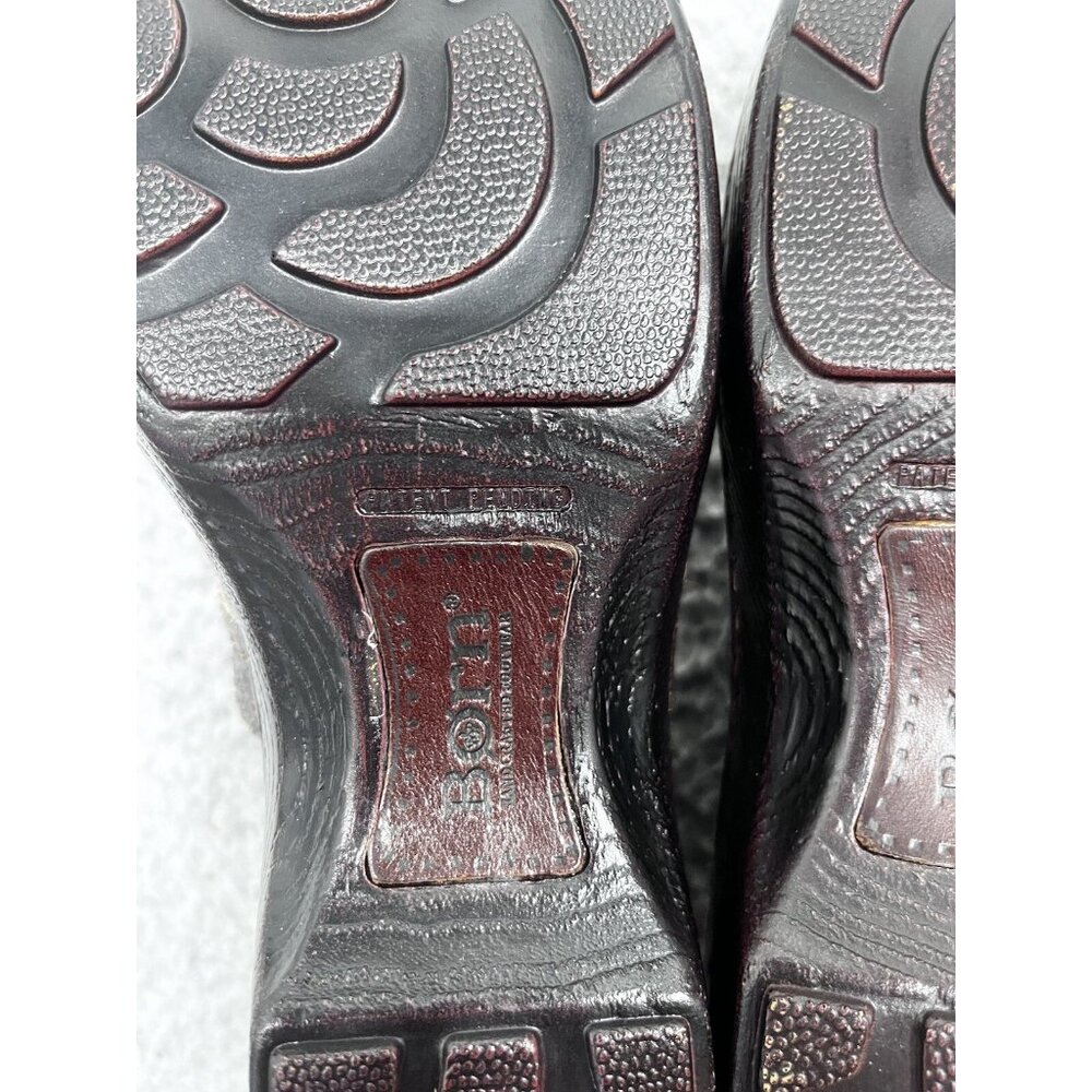 Women's BORN Gray Snakeskin Slip On Comfort Clog Size 8.5 - Picture 9 of 10